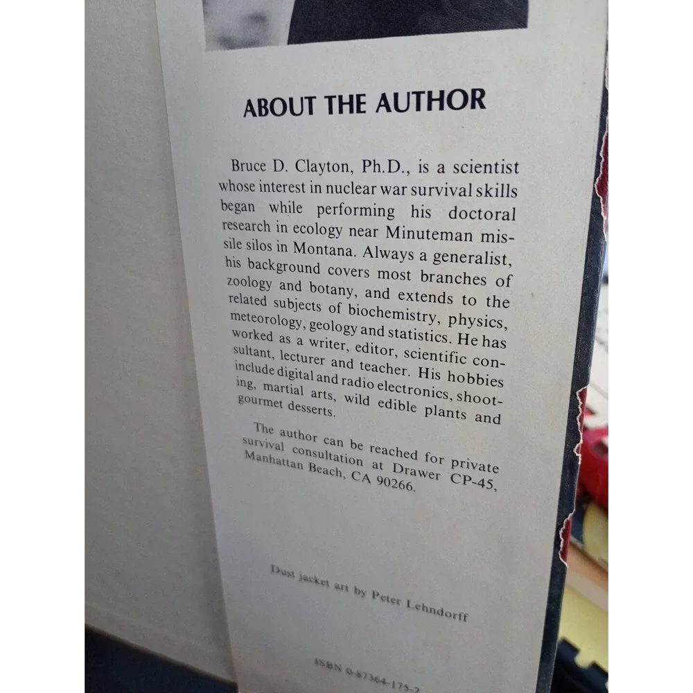 Life After Doomsday Bruce D. Clayton 1980‎ First Edition  Survivalist Guide HC